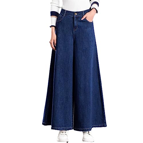Women High Waist Jeans Harajuku Fashion Denim Pants Baggy Vintage Urban Wide Leg Pants