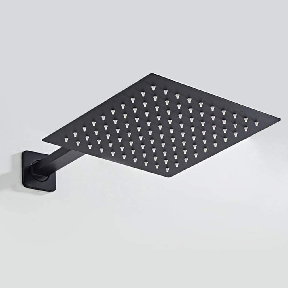 SXHRR Alcachofa de la Ducha Cabezal de Ducha de Lluvia de 10 Pulgadas, Cabezal de Ducha de Lluvia de baño montado en la Pared con rociador Superior de Alta presión de Acero Inoxidable 304