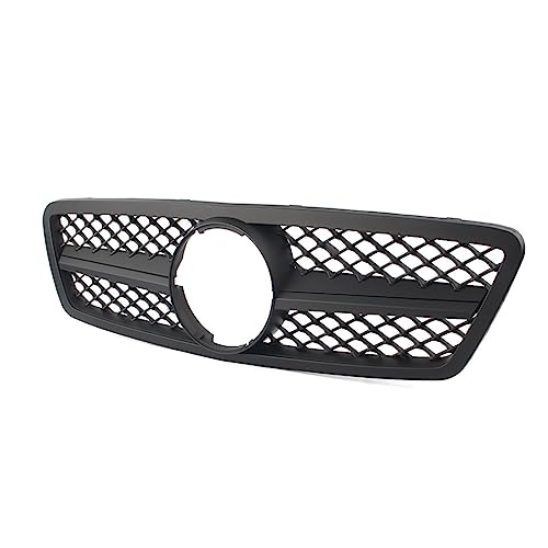 Calandre avant de remplacement noire en ABS de qualité pour Mercedes Classe C W203 00-06