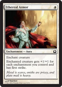 Magic: The GatheringMagic The Gathering - Ethereal Armor - White Aura Enchantment - 2012 - Single Card