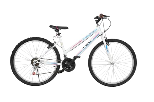 Bisiklet Vision Tec Eros 26" Jant 21 Vites Kadın Dağ Bisikleti Beyaz - Pembe & Vitesli Bisiklet