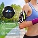Running Armband with Earphone Bag Cell Phone Armband for iPhone 16 15 Pro 14 Plus 13 11 XR XS, Galaxy S24/S10 Water Resistant Sports Phone Holder Case & Zipper Slot Car Key Holder for 6.9 inch Phone