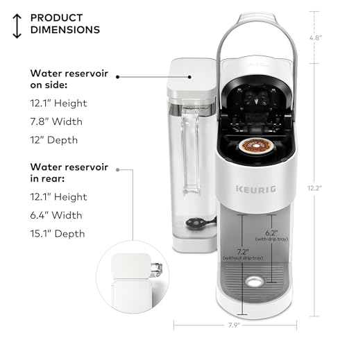 Keurig K-Supreme Single Serve K-Cup Pod Coffee Maker, MultiStream Technology, 4 Brew Sizes, 66oz Dual-Position Removable Reservoir, White by Keurig - Image 6