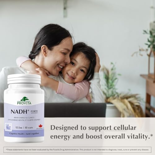 PROVITA NADH+ Forte | Cognitive Support Supplement with NADH, Coenzyme Q10 & Chlorophyll | Energy Support, Focus, Mental Clarity & Brain Health | Vegan Capsules | High Absorption Cellular Formula - Image 5