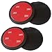 4Pcs Klebe-Befestigungsplatten fürs Armaturenbrett Adhesive Mounting Plates Dash Car Desk Stand 3 M Adhesive Base Disk Stick On Suction Cup Base Optimal als Smartphone Halter Oder Navi Halterung