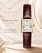 Imagen de Gant Rhode Island G195006 Mini Reloj de Mujer Oro Acero Inoxidable Correa de Cuero marrón Esfera Blanca Cuarzo 3 ATM