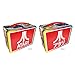 AQUARIUS Atari Fun Box - Sturdy Tin Storage Box with Plastic Handle & Embossed Front Cover - Officially Licensed ATARI merchandise & Collectible Gift