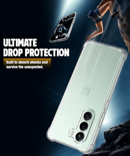 Image of WOW IMAGINE Clear Back Cover Case for 1+ OnePlus Nord CE 6 Lite 5G | Shockproof Soft TPU Case | Cushioned Edges for Ultimate Protection Back Cover Case - Transparent