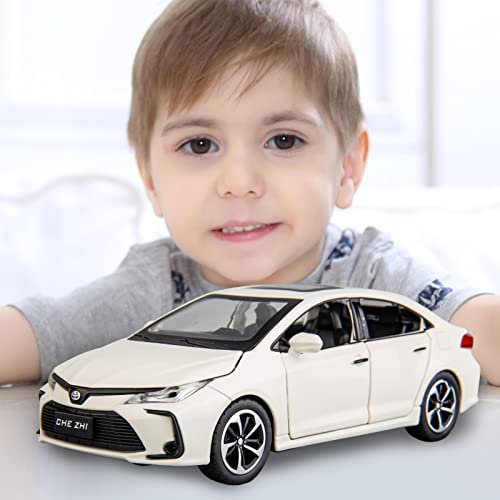 Modelo de coche Corolla 1:32 a escala con sonido y luz miniatura 6