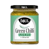 ADF Soul’s Spicy green chillies pickled in 100% Olive Oil with bold, tangy and traditional Indian spices | 265g