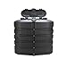 Camco Camper/RV Dual Propane Tank Cover - Features Hinged Top Panel & Custom Molded Design - Fits (2) 30lb Steel Tanks - Protects Propane Tanks During Travel, Camping and More - Black (50514)