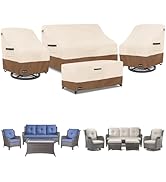 ANartcle Patio Furniture Covers 4 Piece Set, 600D Waterproof Heavy Duty Outdoor Furniture Covers,...