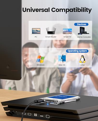 ORICO 2.5'' External Hard Drive Enclosure USB 3.0 to SATA III Tool-Free Clear Hard Disk Case for 2.5 inch 7mm 9.5mm SATA HDD SSD Max 6TB Support UASP(2139U3)