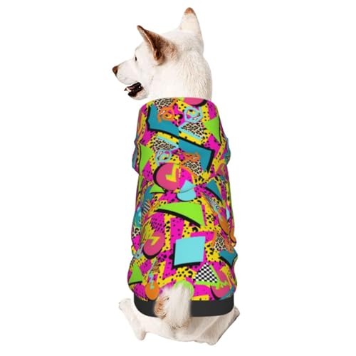 Suéter con capucha retro para perro talla XL miniatura 2
