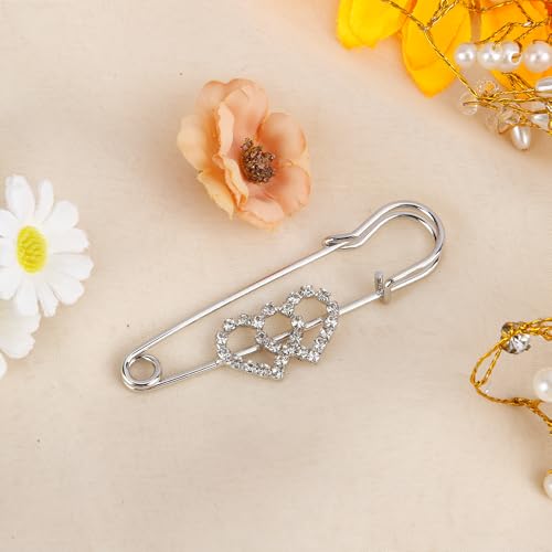 Image of Rhinestone Brooch Pins,Safety Pins for Clothes,Brooch Pins for Women,Pins for Bags,Decorative Pins