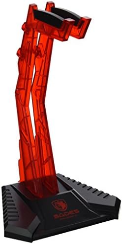 Sades S-xlyz Gaming Headset Cradle, Acrylic Headphone Bracket Stand, Head-mounted Display Rack Headphone Hanger Holder For Gamers (Red)