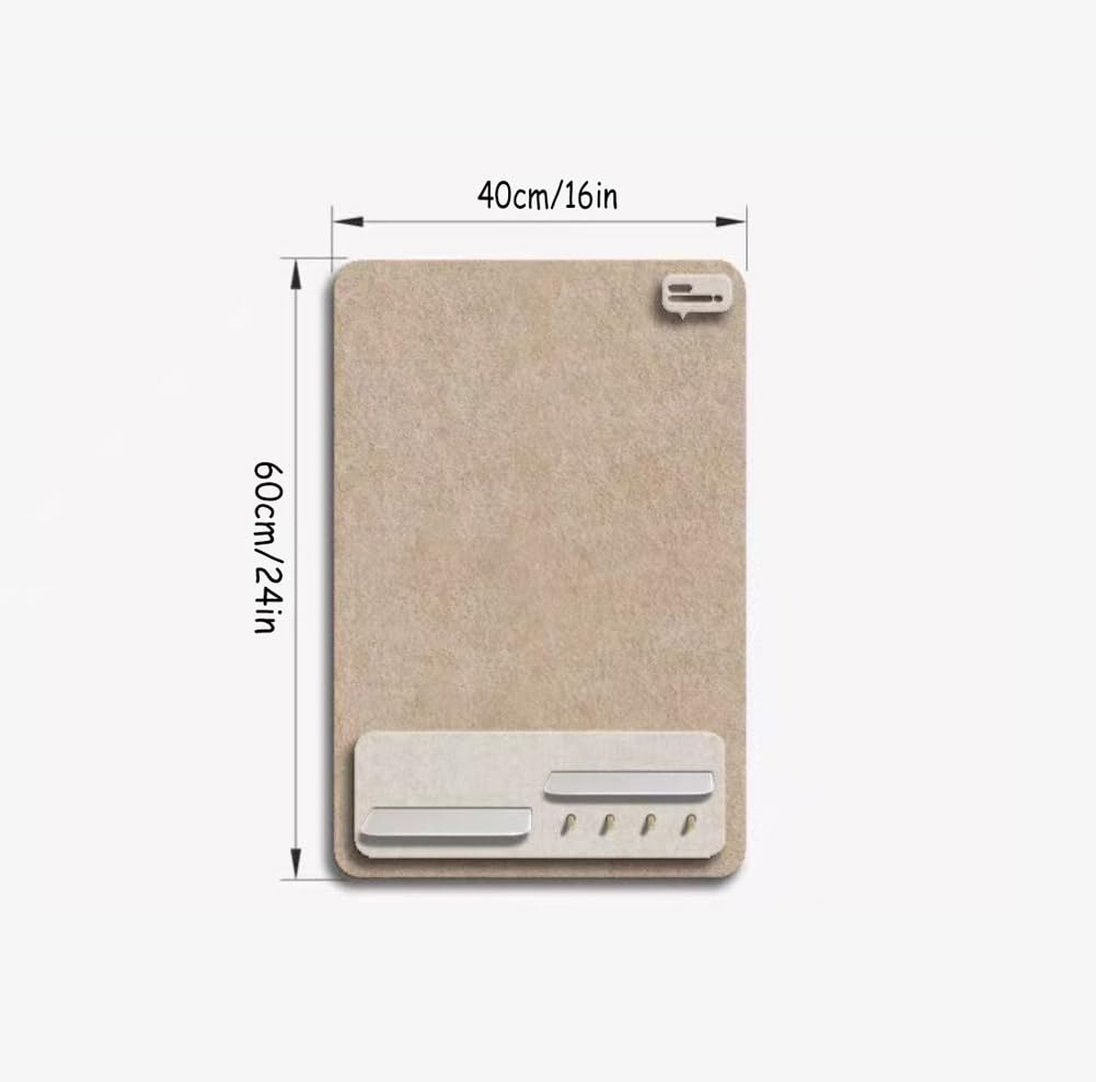 Tablero de anuncios Autoadhesivo de Fieltro para Fotos y Mensajes, Ideal para la decoración de Paredes en el hogar o la Escuela. Panel de exhibición DIY para Fotos, Notas y recorda
