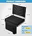 Seaonar Stadium Seats with Back Support Bleacher Chairs with Back and Cushion Portable Folding Padded Stadium Chair with Shoulder Strap for Stadium Sports Events - Black