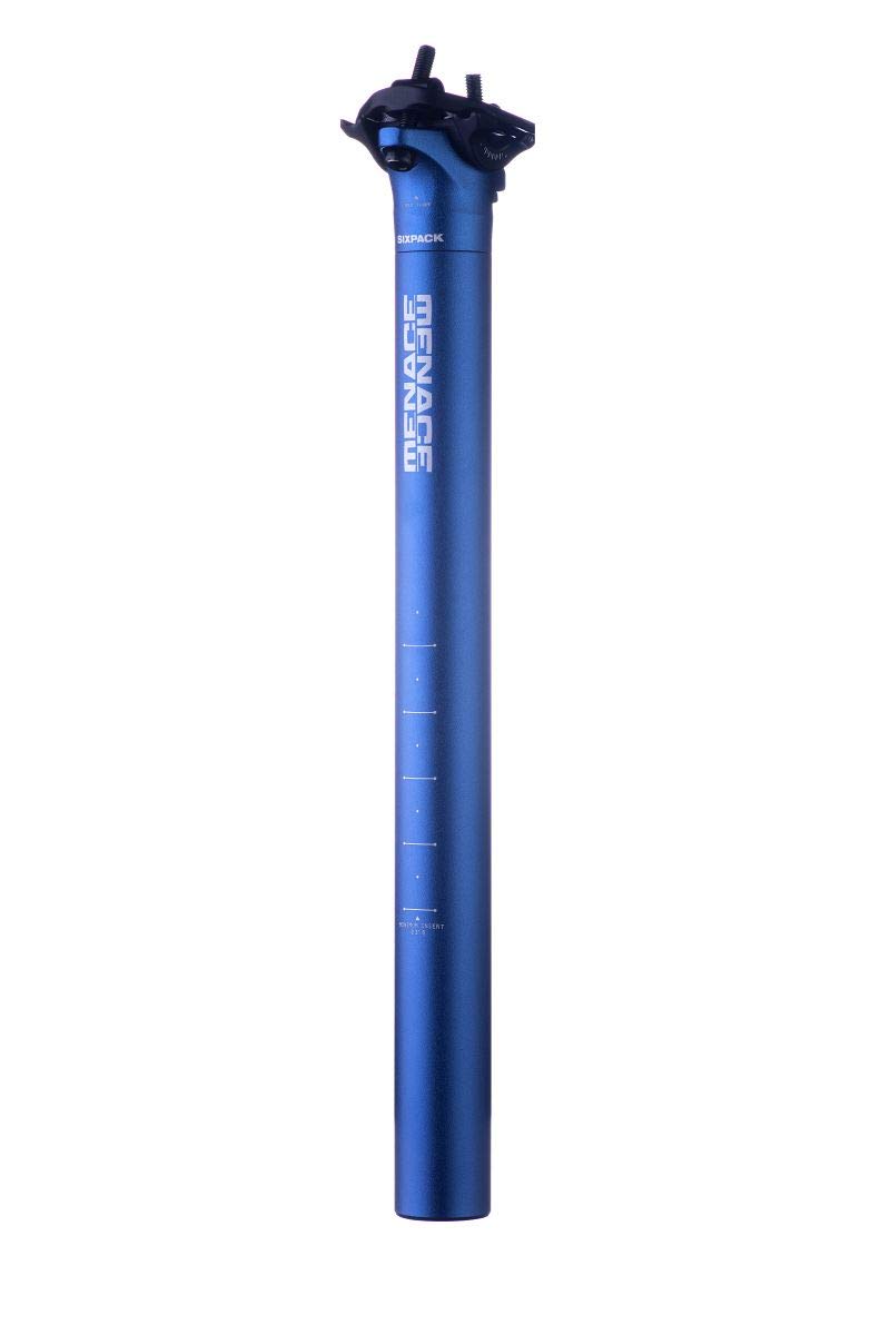 Sixpack Menace Fahrrad Sattelstütze 350mm x 27.2mm / 31.6mm blau: Größe: 31.6mm Sport & Freizeit