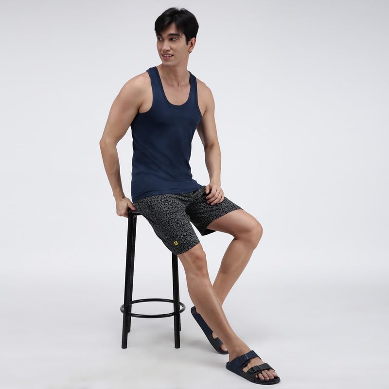 Image of Amul Comfy Men's Cotton Vest | Round Neck Sleeveless | Seamless Body for Superior Comfort | Ultra-Soft Hand Feel | 100% Pure Cotton Innerwear | Color May Vary