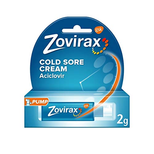 Zovirax Cold Sore Relief Treatment Cream Pump 5% - 2g Pump