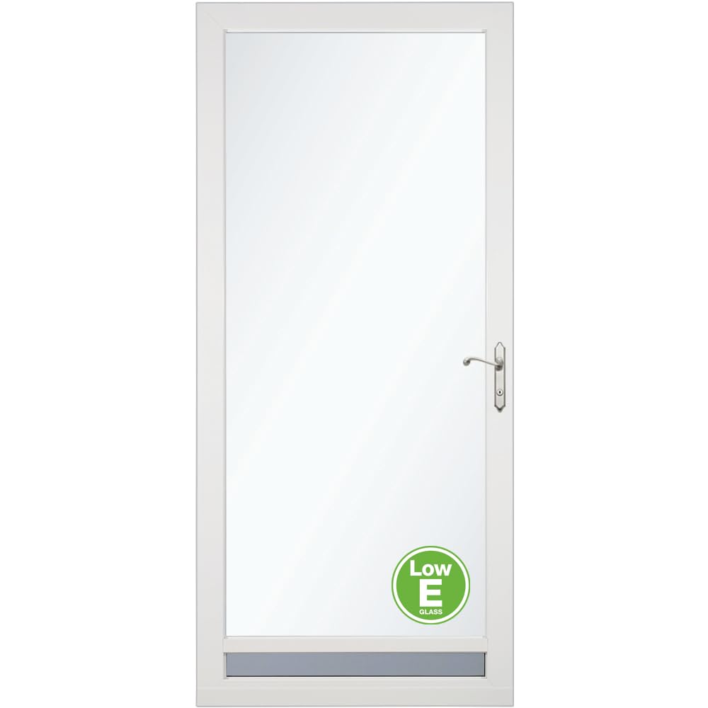 LARSON White NuVent Fullview 32-in by 81-in Storm Door with