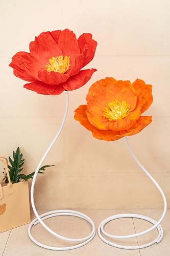Tiges de fleurs blanches flexibles de 3m de long pour décors modulables