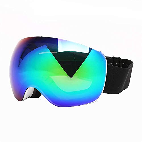 Preisvergleich Produktbild Double-Layer Frameless Magnet ski Glasses Snow Goggles