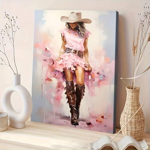 Affiche Poker Girl toile pour relooker une chambre de femme rose