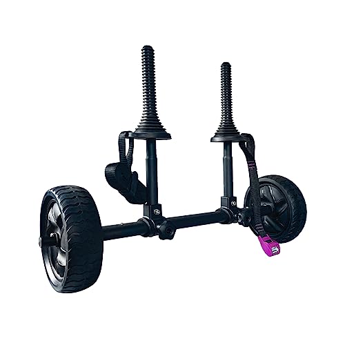 ASMSW Kayak & Canoe Cart with Beach Wheels & Tie-Down Strap