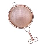 Spécifications : rongweiwang Filtre à thé artisanal en laiton et cuivre, passoire à thé réutilisable mailles fines, idéal pour la maison, le bureau et les cafés, Style D