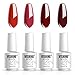 Vishine Nail Art UV LED Gel Polish Varnish Long-lasting 4 Colors Manicure Kit C226