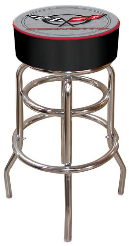 Chevrolet Corvette Padded Swivel Bar Stool