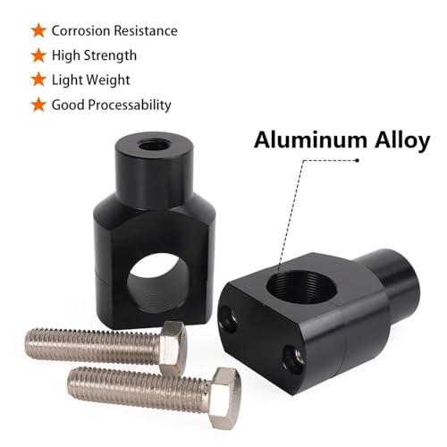 Abrazadera de manillar de 25 mm de aluminio para una elevación cómoda en moto 2