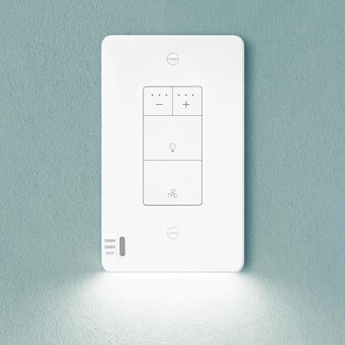 Akicon Dimmer Light Switch with Motion-Activated Wall Plate, Dimmer Switch