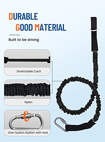 Vnvm Kayak Paddle Leash 2 Pack, Paddle Leash Lightweight Coiled Kayak Rod Leashes For Sup Kayaking Canoing Fishing Boating #TOP5