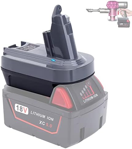 ELEFLY V6 Battery Adapter for V6 Tools, Compatible with Dewalt 20V Lithium Battery & M18 Battery, Replacement for V6 Battery DC62 DC59 DC58 SV03 SV04 SV09 V6 Animal V6 Absolute