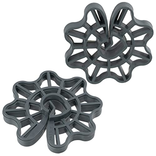 AERZETIX - C65228-50 Stück Bewehrung Keilen für betonstahl von Ø5 bis Ø16-25 mm überdeckung - für vertikale befestigung - schalungszubehör zum einclipsen - aus kunststoff - abstandshalter