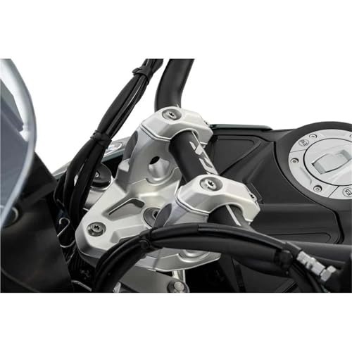 Elevador de manillar BMW R1300GS negro con abrazadera de extension 2
