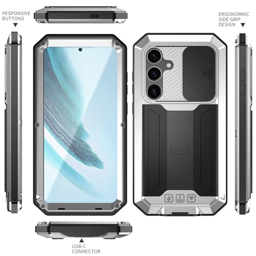 Coque Samsung S25 Plus protection integrale avec cache objectif coulissant - 7