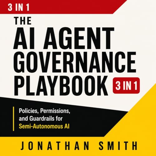 Diseño de la portada del título The AI Agent Governance Playbook 3 in 1