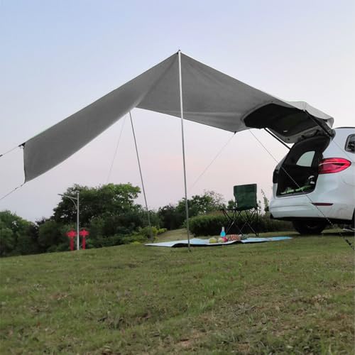 Auto Markise,Sonnenschutz für Markise Wohnmobil 440x200cm,Sonnensegel Wohnwagen,Wasserdicht Sonnensegel Auto Camping,Vorzelt Auto,Auto Heckklappenzelt,für Auto SUV Wohnwagen Outdoor
