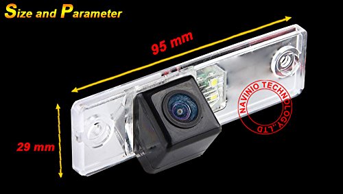 Navinio Waterproof High Definition Color Wide Viewing Angle License Plate Car Rear View Camera With Night Vision For 4 Runner/Land Cruiser 150-Series Prado/Fortuner/Sw4 (Hd Camera) #TOP2