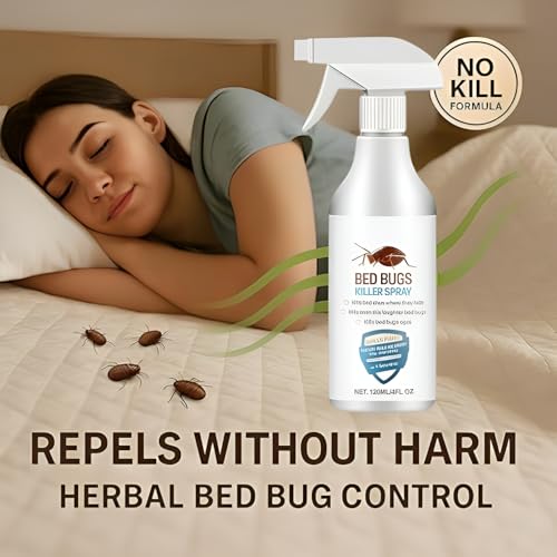 Image of Bed Bug killer Spray- Natural, Herbal Bed Bugs Spray for Long Lasting Protection, Instant Action | Non-Toxic Indoor Cleaning Solution for Mattresses, Carpet, Pillow, Sofha, Blanket, Curtains, 200ML (Pack of 3)