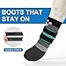 BEAUTYZOO Anti Slip Dog Socks Boots to Prevent Licking Paws, Waterproof Dog Shoes for Winter Snow/Hot Pavement, Grippy Socks with Double Straps for Hardwood Floors, Booties for Small Medium Large Dogs