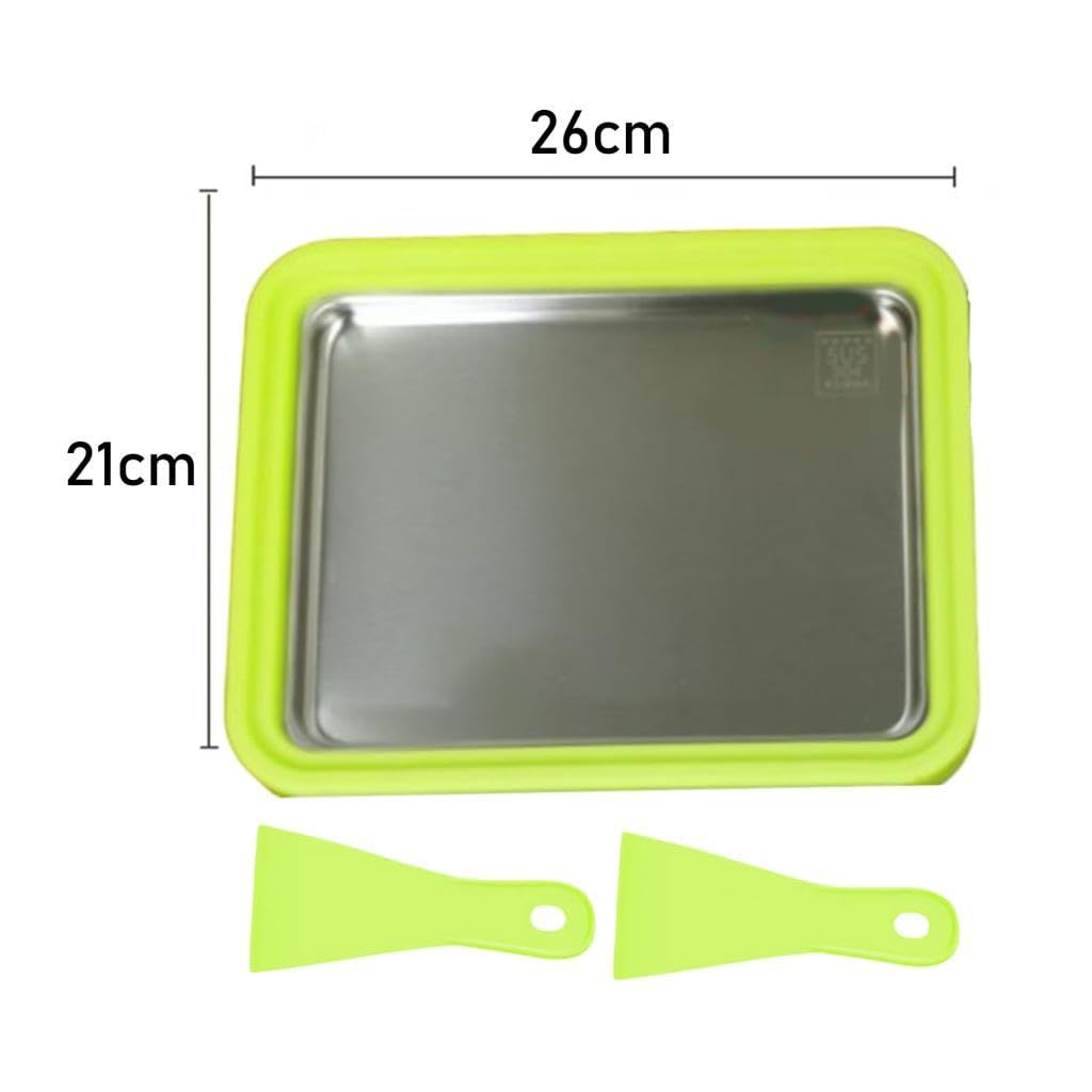Yogurtera, Heladera, Molde de Acero Inoxidable, Postres Caseros, Fácil de Usar, Apta para Niños Y Adultos, Verano, Verde, Individual