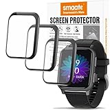smaate Compatible with FITVII H56 1.7” Smartwatch, 3D Screen Protectors, 3 Piece, Full Coverage, Anti-shatter