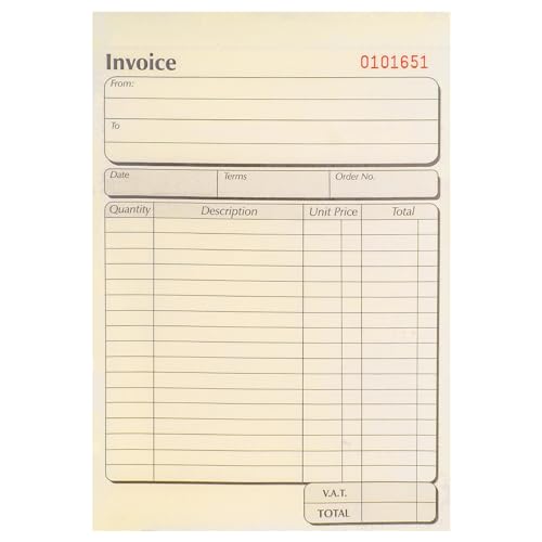 Carnet de factures double NCR 137x203 mm pour la gestion quotidienne