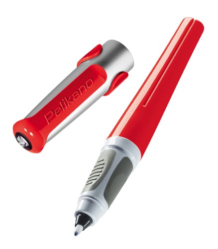 Pelikan Pelikano - Bolígrafo roller (para zurdos), color rojo