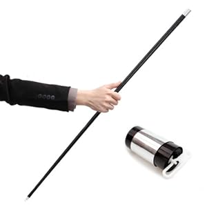 Zwart plastic verschijnen riet met videozelfstudie – Stage Magic Trick door Magic Seed